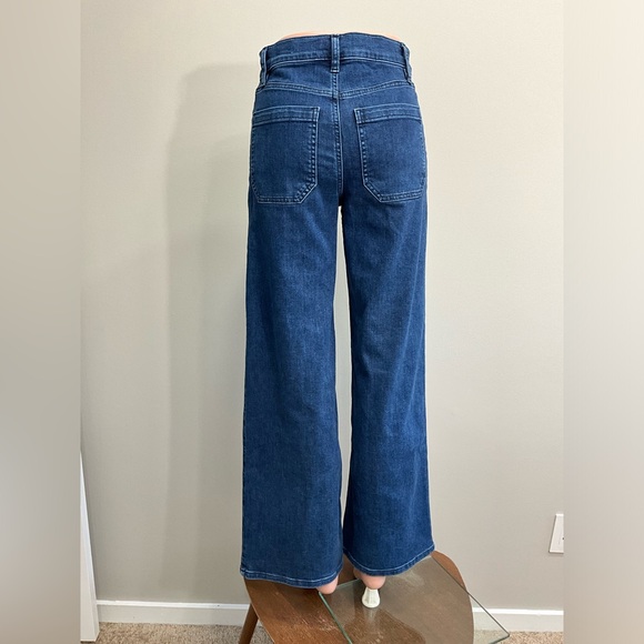 FRAME Le Slim Palazzo High Rise Wide Leg Jeans Loner Wash Size 25 - Picture 2 of 6
